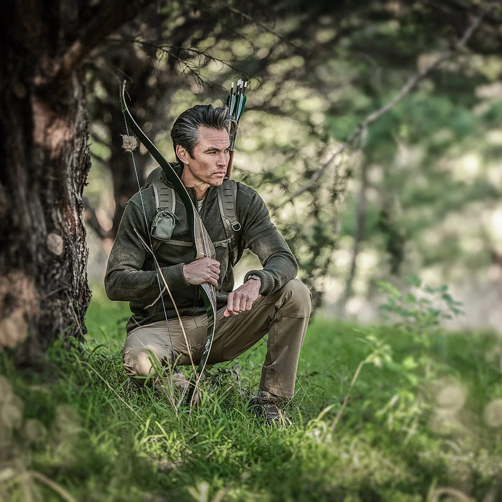 Orion Merino Hoodie FZ - Hunter Green - Image 7