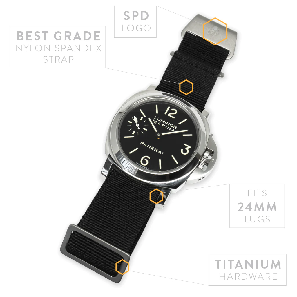 Ti-MNPara Strap 24mm - Black - Image 3